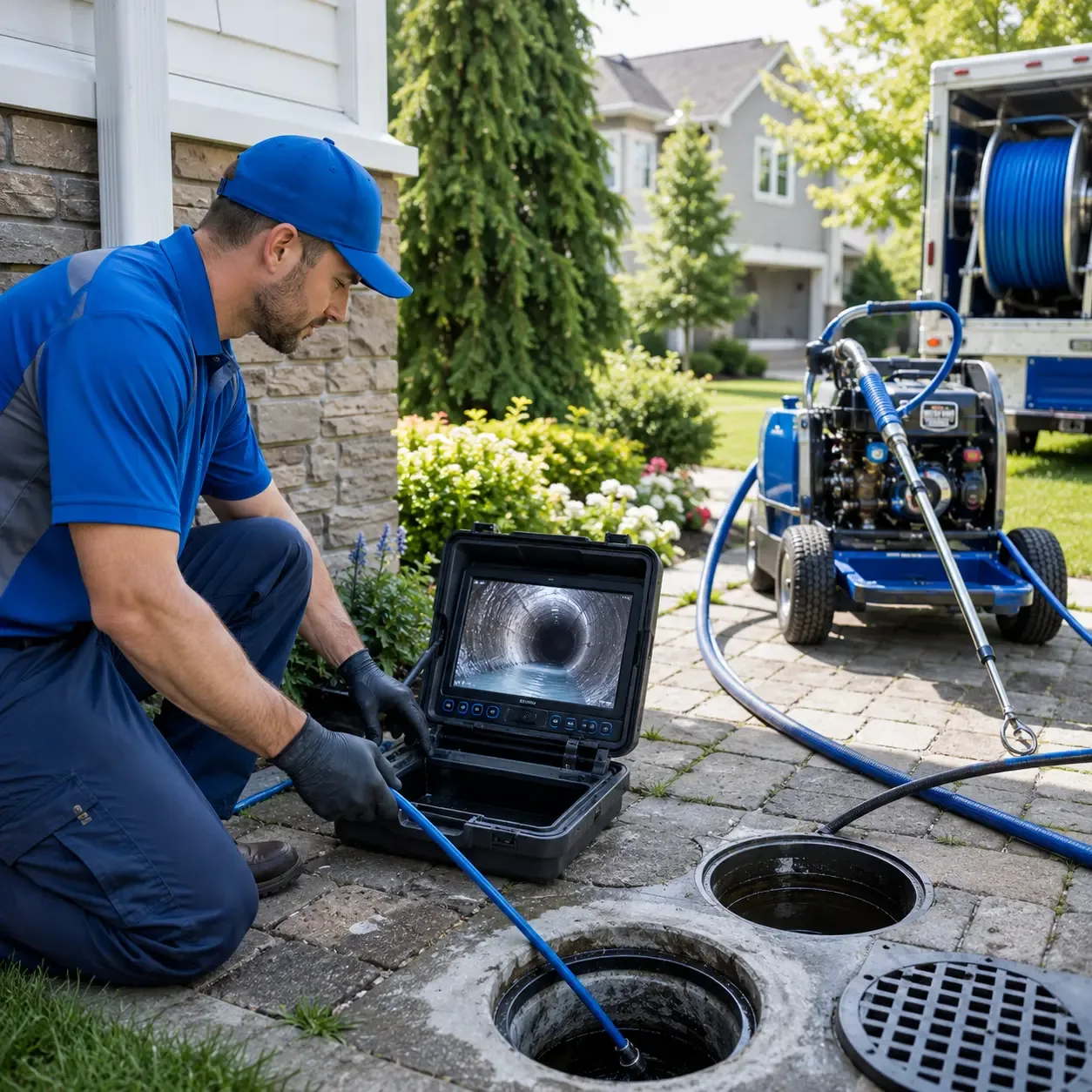Outdoor drain cleaning professionals serving Liverpool, IL