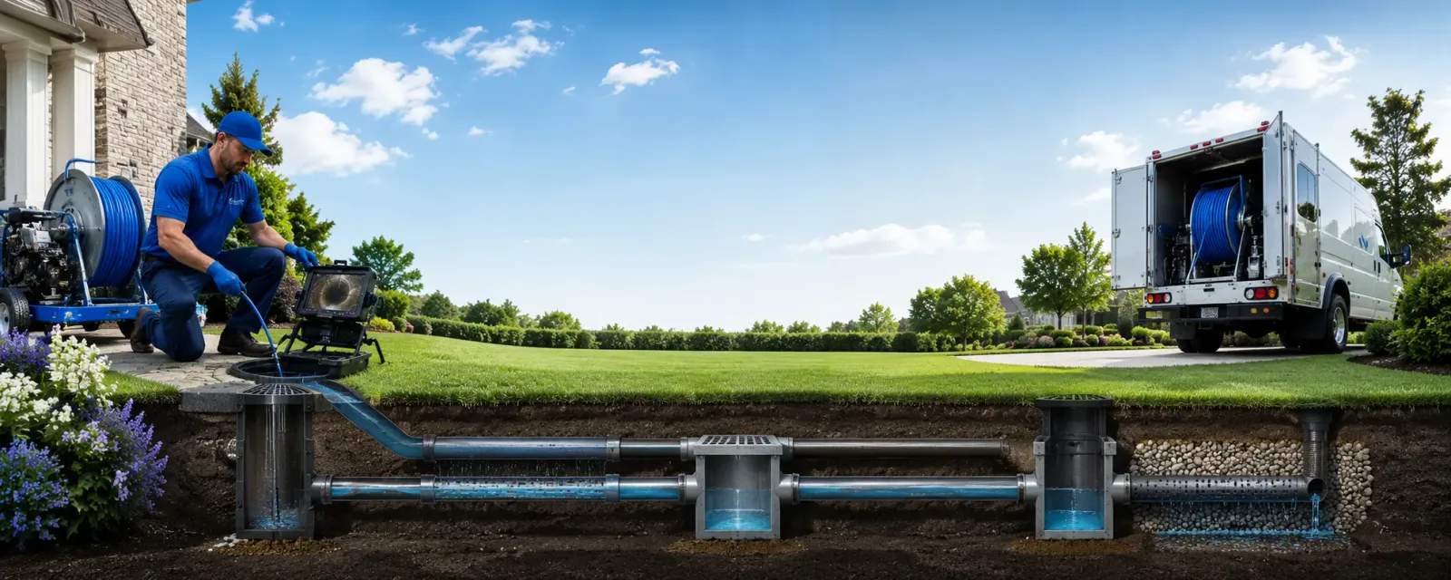 Outdoor drain cleaning information for Liverpool, IL